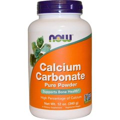 Карбонат кальцію порошок Calcium Carbonate Now Foods 340 г