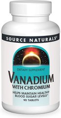 Хром і ванадій Vanadium with Chromium Source Naturals 90 таблеток
