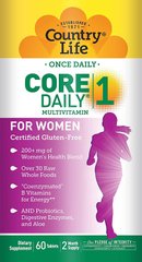 Фотография - Вітаміни для жінок Women's Core Daily-1 Multivitamins Country Life 60 таблеток