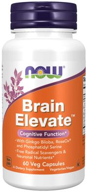 Фотография - Вітаміни для пам'яті Brain Elevate Now Foods 60 капсул