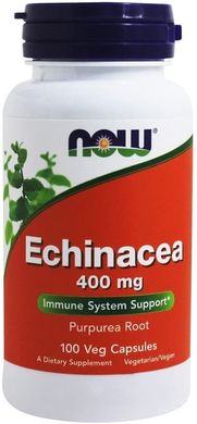 Ехінацея Echinacea Purpurea Now Foods 400 мг 100 капсул