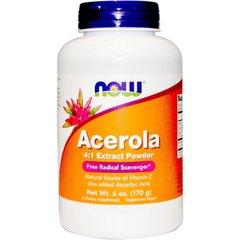 Фотография - Ацерола і вітамін С Acerola 4:1 Now Foods екстракт 170 г