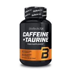 Фотография - Кофеїн + таурин Caffeine+Taurine BioTech USA 60 капсул