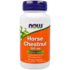 Фотография - Конский каштан и рутин Horse Chestnut Now Foods 300 мг 90 капсул