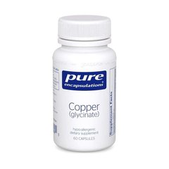 Мідь глицинат Copper glycinate Pure Encapsulations 60 капсул
