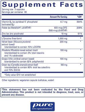 Фотография - Всесторонняя поддержка допамина DopaPlus Pure Encapsulations 180 капсул
