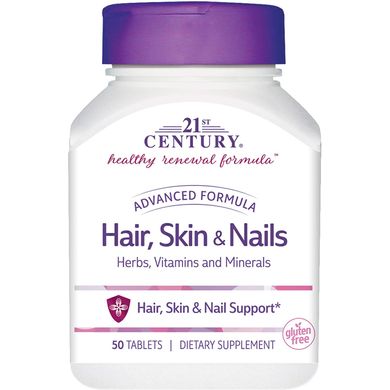 Фотография - Витамины для кожи и волос Hair, Skin & Nails 21st Century 50 таблеток