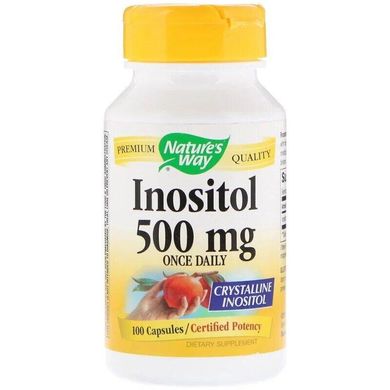 Вітамін В8 Інозітол Inositol Once Daily Nature's Way 500 мг 100 капсул