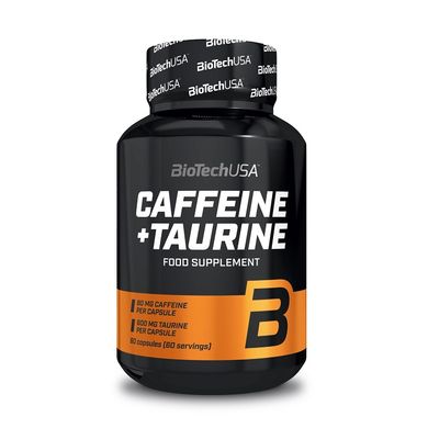 Фотография - Кофеин + таурин Caffeine+Taurine BioTech USA 60 капсул