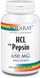 Фотография - Бетаїн HCl + пепсин HCL with Pepsin Solaray 650 мг 100 капсул