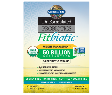 Пробіотики Dr. Formulated Probiotics Fitbiotic Garden of Life 20*4.2 г