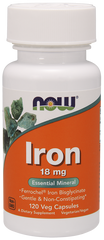 Залізо Iron Now Foods 18 мг 120 капсул