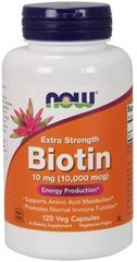 Вітамін В7   Біотин Biotin Now Foods 10000 мкг 120 капсул