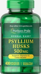 Подорожник Psyllium Husks Puritan's Pride 500 мг 400 капсул