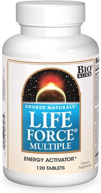 Фотография - Мультивитамины для поддержки энергии Life Force Multiple Source Naturals 120 таблеток