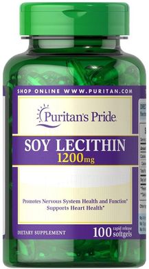 Фотография - Лецитин из сои Soy Lecithin Puritan's Pride 1200 мг 250 гелевых капсул