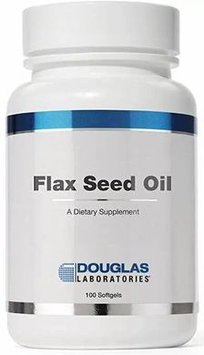 Лляне масло іммунна підтримка Flax Seed Oil Douglas Laboratories 100 капсул