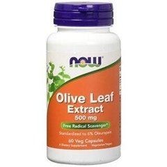 Екстракт листя оливи Olive Leaf Now Foods 500 мг 60 капсул