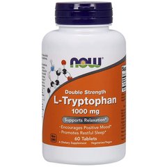 Триптофан L-Tryptophan Now Foods 1000 мг 60 таблеток