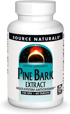 Пикногенол (кора сосны) Pine Bark Extract Source Naturals 60 таблеток