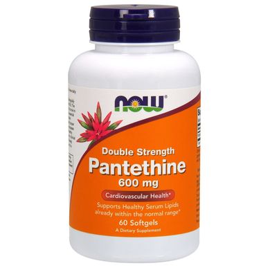 Вітамін В5 Пантетин Pantethine Now Foods 600 мг 60 капсул