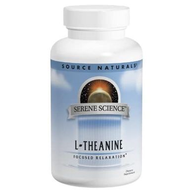 Теанин L-Theanine Source Naturals 200 мг 60 капсул