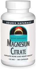 Цитрат магнію Magnesium Citrate Source Naturals 133 мг 180 капсул
