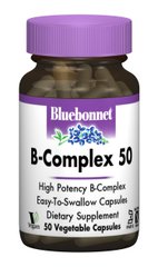 Комплекс вітамінів В B-Complex 50 Bluebonnet Nutrition 50 капсул