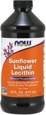 Фотография - Подсолнечный лецитин жидкий Sunflower Liquid Lecithin Now Foods 473 мл