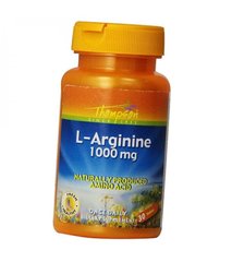 L-Аргінін L-Arginine Thompson 1000 мг 30 таблеток