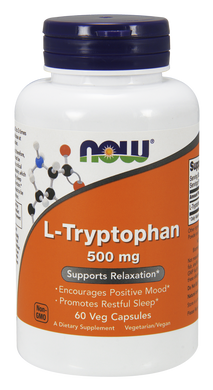 Триптофан L-Tryptophan Now Foods 500 мг 60 капсул