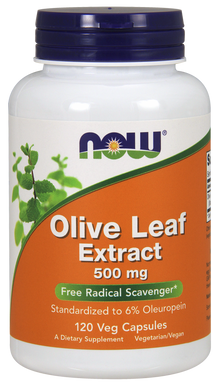 Экстракт оливковых листьев Olive Leaf Now Foods 500 мг 120 капсул