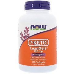 Фотография - 7 кето Дегідроепіандростерон 7-Keto LeanGels Now Foods 100 мг 30 капсул