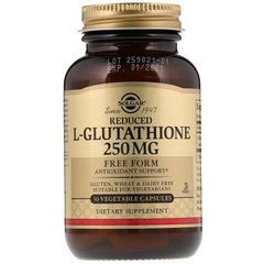 Глутатіон L-Glutathione Solgar знижений 250 мг 30 капсул