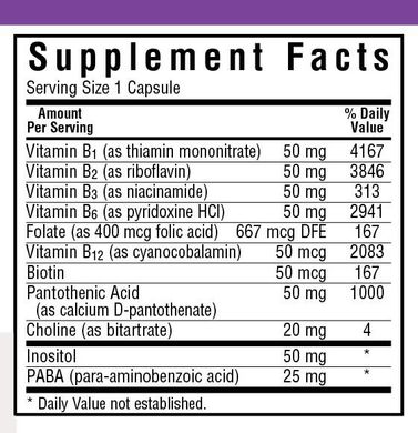 Комплекс витаминов В B-Complex 50 Bluebonnet Nutrition 50 капсул