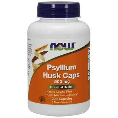 Подорожник Psyllium Husk Now Foods 500 мг 200 капсул