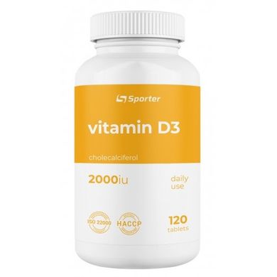 Фотография - Витамин D3 Vitamin D3 Sporter 2000 МЕ 120 таблеток