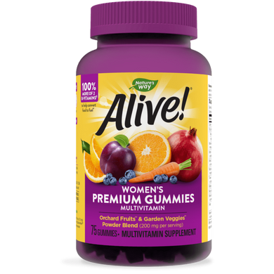 Фотография - Вітаміни для жінок Alive! Premium Women’s Gummy Multivitamin Nature's Way 75 жувальних таблеток
