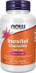 Вітамін В8 Інозитол Inositol Now Foods 500 мг 100 капсул