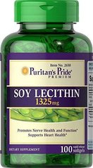 Фотография - Лецитин із сої Soy Lecithin Puritan's Pride 1325 мг 250 гелевих капсул