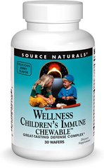 Фотография - Зміцнення імунітету для дітей Children's Immune Chewable Source Naturals Wellness ягоди 30 льодяників