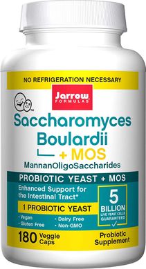 Сахаромицеты буларди Saccharomyces Boulardii + MOS Jarrow Formulas 180 капсул