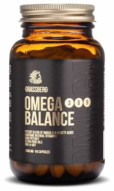 Фотография - Омега 3-6-9 Omega 3-6-9 Balance Grassberg 1000 мг 90 капсул