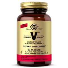 Фотография - Мультивітаміни Formula V VM-75 Multiple Vitamins with Minerals Solgar 60 таблеток