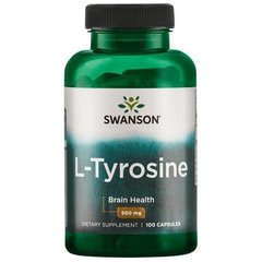 Фотография - L- тирозин L-Tyrosine Swanson 500 мг 100 капсул