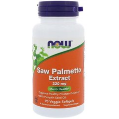 Со Пальметто Saw Palmetto Now Foods екстракт 320 мг 90 капсул