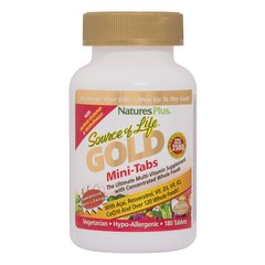 Фотография - Вітаміни Source of Life Gold Mini-Tabs Multi-Vitamin Nature's Plus 90 таблеток