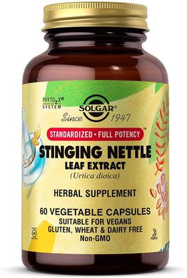 Фотография - Екстрат листя кропиви Nettle Leaf Extract Solgar 60 таблеток
