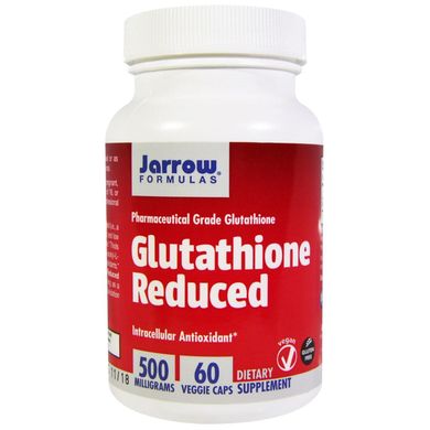 Глутатион Glutathione Reduced Jarrow Formulas 500 мг 60 капсул