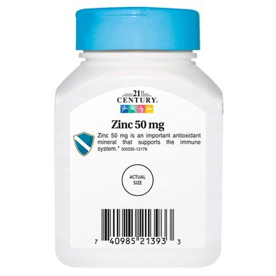 Цинк Zinc 21st Century 50 мг 110 таблеток